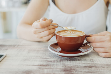 Woman Enjoying Coffee