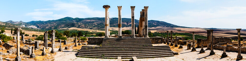 Fototapeta premium Volubilis, Morocco - touristic attraction and a Roman archaeological site