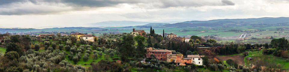 Landscape of Siena, Tuscany