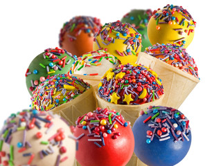 isolated image of sweets close up