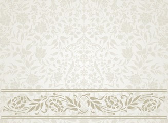 wedding card design, paisley floral pattern , India