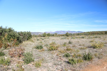 Route des verriers, hérault, france