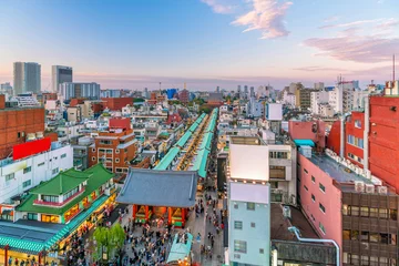 Deurstickers Top view of Asakusa area in Tokyo Japan © f11photo