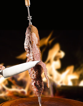 Fraldinha, traditional Brazilian barbecue.