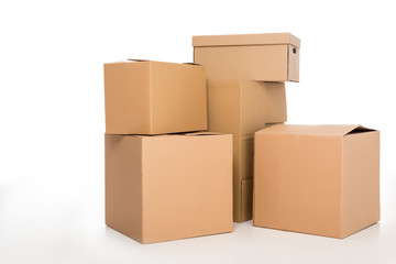 cardboard boxes
