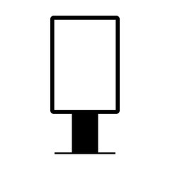 light box sign on white background