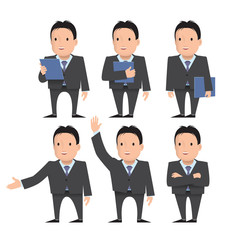 A businessman, a teacher, a man with a beard and a tie.