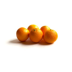 Mandarin on a white background, isolate