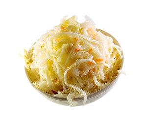 Sauerkraut  isolated over the white background