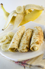 pancakes with cottage cheese and banana