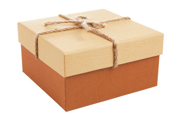 Gift box on white background