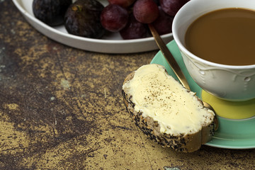 Toasted bread with different pates.