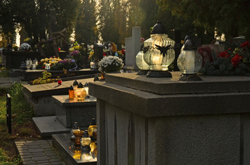 Cmentarz, stary grób - Wszystkich Świętych