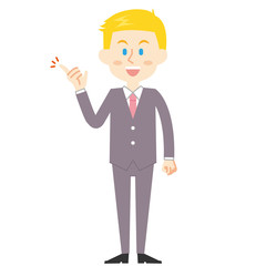 15シリーズ_欧米系ビジネスマン_提案