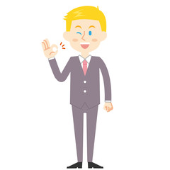 15シリーズ_欧米系ビジネスマン_オッケー