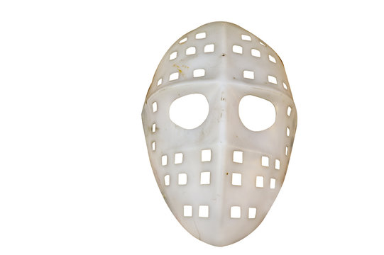 White hockey mask from the old horror film