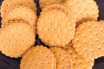 Closeup of a group cookies.
