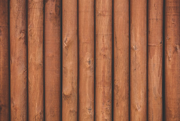 photo, closeup, wooden fence with round columns, wood grain