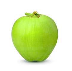 Green coconut Fruit isolated on white background