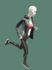 Obraz premium Running female mannequin.
