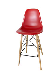 Modern red bar chair.