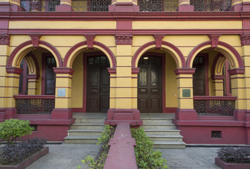 Fototapeta na wymiar portuguese colonial architecture in Macau, China