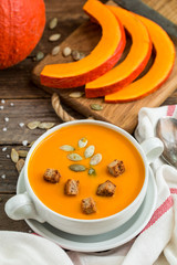 Pumpkin soup puree