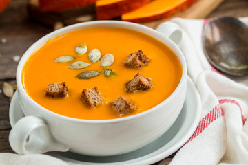 Pumpkin soup puree