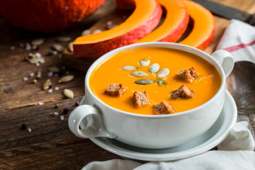 Pumpkin soup puree