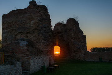 Naklejka premium Bac, Serbia October 19, 2017: Medieval fortress Bac in Serbia