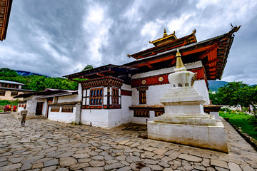 Obraz premium Monastery in Paro, Bhutan