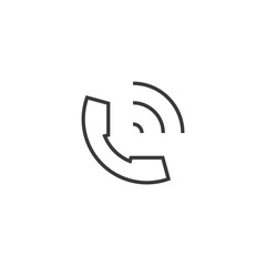call out Icon. line style vector illustration