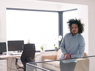 Portrait of a young man at home