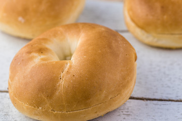 Fresh mini bagels.