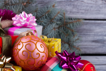 Close up on glass bauble