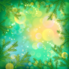 Fototapeta na wymiar Vector Christmas Background