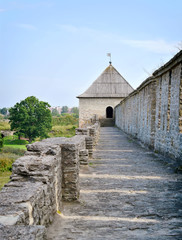 Древняя русская крепость в Ивангороде.