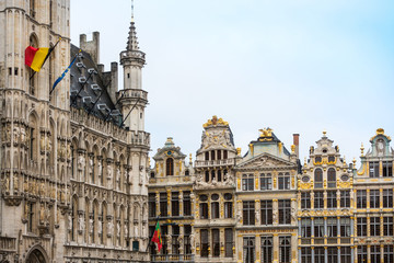 Fototapeta na wymiar Cityscape in Brussels Europe - landmark of Brussels, Belgium