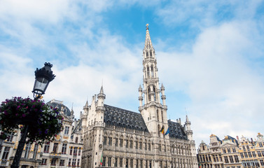 Fototapeta na wymiar Cityscape in Brussels Europe - landmark of Brussels, Belgium