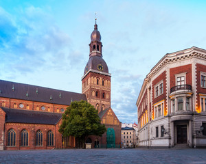 Fototapeta premium St.Peter's Church in Old Town Riga