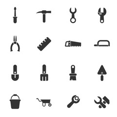 work tools icon set
