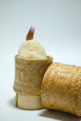 Sticky rice in the box from Thailand