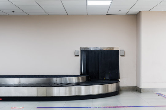 Empty Baggage Conveyor Belt At The Airport