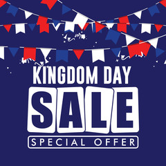 Kingdom Day Sale Special Offer Vector Template Design