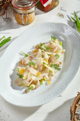 Gastronomic menu of luxury restaurant