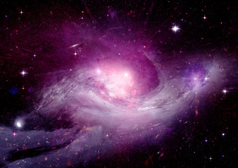 Obraz premium Stars, dust and gas nebula in a far galaxy