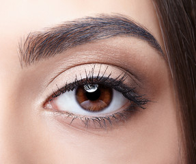 Naklejka premium Woman eye make-up