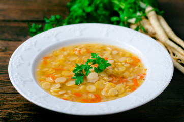 Pea Soup, Vegetarian and Vegan Pea Soup