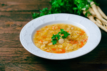 Pea Soup, Vegetarian and Vegan Pea Soup