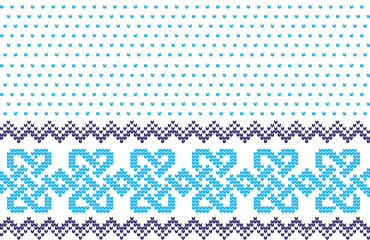 Winter festive Christmas knitted pattern woolen knitted